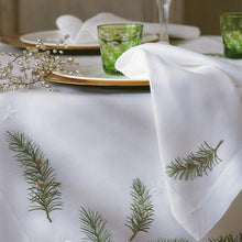 Load image into Gallery viewer, Evergreen Branch Tablecloths and Napkins