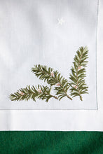 Load image into Gallery viewer, Evergreen Branch Tablecloths and Napkins