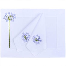 Load image into Gallery viewer, Agapanthus Placemats &amp; Napkins