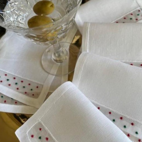 Holiday Dot Cocktail Napkins