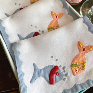 Happy Fish Cocktail Napkins