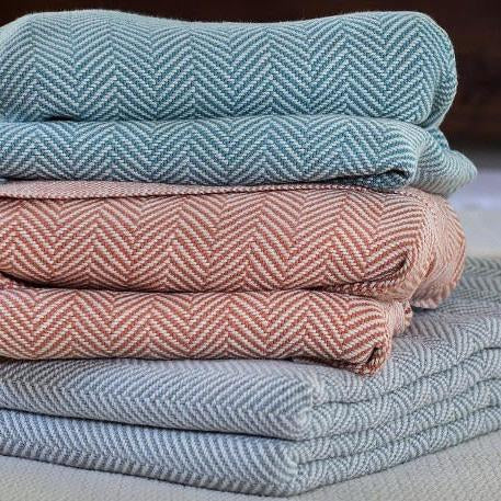 Herringbone Cotton Blankets